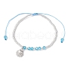Glass Seed Beads Braided Bracelets BJEW-MZ00176-05-3