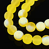 Frosted Transparent Glass Beads Strands GLAA-T032-T10mm-MBB12-3