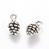 Antique Silver Tibetan Style Pine Cone Pendants X-ZA10-0909Y-1