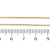 Brass Round Snake Chain Necklaces for Women NJEW-D302-15G-3