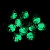 Glow in the Dark Luminous Glass Globe Pendants GLAA-WH0030-18E-1