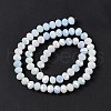 Faceted Electroplated Glass Beads Strands GLAA-C023-02A-4