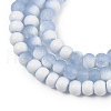 Frosted Crackle Glass Beads Strands GLAA-U001-4mm-M14-2
