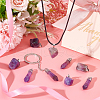 Unicraftale 24Pcs 2 Styles Natural Amethyst Pendants G-UN0001-12C-2