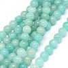 Natural Amazonite Beads Strands G-F602-02-6mm-1