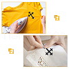Cross Fleury Polyester Embroidery Iron on Applique Patch PATC-WH0005-44A-6