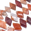 Natural Red Agate Bead Strands G-O179-H16-1