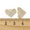Brass Micro Pave Cubic Zirconia Pendants KK-H460-46G-3