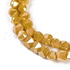 Electroplate Glass Beads Strands EGLA-B009-05A-03-2