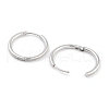 Tarnish Resistant 304 Stainless Steel Textured Huggie Hoop Earrings for Women EJEW-C096-36P-2