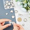 Unicraftale 18Pcs 3 Styles 304 Stainless Steel Locket Pendants STAS-UN0023-24-2