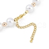 Rack Plating Brass & ABS Imitation Pearl Beaded Necklaces NJEW-P317-13A-G-3
