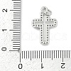 Brass Micro Pave Clear Cubic Zirconia Pendants KK-G522-51P-03-3