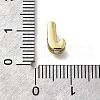 Brass Micro Pave Cubic Zirconia Letter Multi-Strand Links KK-D295-32G-10-3