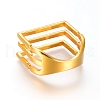 Unisex 304 Stainless Steel Finger Rings RJEW-L091-02-G-17mm-3