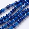 Natural Agate Beads Strands G-G754-07-6mm-1