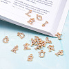 Alloy Rhinestone Charms ALRI-T008-01G-5
