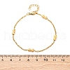 304 Stainless Steel Rope Chain Bracelets for Women BJEW-C094-06G-5