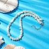 3Pcs Bohemia Natural Cowrie Shell & White Shell Beaded Necklaces NJEW-JN04784-4