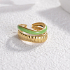 304 Stainless Steel Enamel Open Cuff Rings for Women FS-WGB77CA-05-1