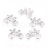 Tibetan Style Alloy Bicycle Pendants TIBEP-A15503-AS-RS-1