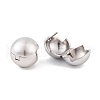 Non-Tarnish Round 304 Stainless Steel Hoop Earrings for Women EJEW-E311-06P-2