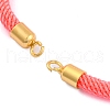 Nylon Cords Bracelet Makings Fit for Connector Charms AJEW-P116-02G-40-2