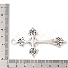 Cross Tibetan Style Alloy Big Pendants X-TIBEP-Q058-04AS-LF-3