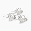 Rhodium Plated 925 Sterling Silver Pendant Bails STER-E061-66P-1