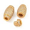 925 Sterling Silver with Rhinestone Screw Clasps STER-B005-40G-2