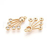 Brass Micro Pave Cubic Zirconia Pendants KK-N262-107B-G-2