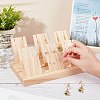 Wooden Earring Holder Necklace Shelf Tray Counter Pendant Jewelry Storage Props Display EDIS-WH0012-02-2