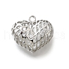 Brass with Cubic Zirconia Pendants KK-E792-30P-01-1