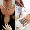 Biyun 500Pcs 5 Style White Acrylic Beads SACR-BY0001-01-8