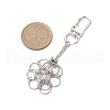 304 Stainless Steel Macrame Chain Pouch Empty Stone Holder Pendant Decoration HJEW-JM02081-2