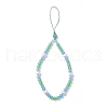 Natural & Dyed Malaysia Jade Mobile Straps HJEW-JM03426-03-2