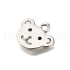 Brass Micro Pave Cubic Zirconia Pendants KK-M301-01P-2