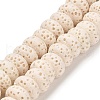 Natural Lava Rock Dyed Beads Strands G-L586-B02-14-1