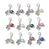 12Pcs 12 Colors Round Acylic Imitation Pearl Pendant Decoration HJEW-JM02615-2
