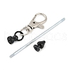 Metal Beadable Pendant Decorations KEYC-D288-01EB-4