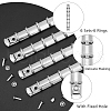 SUPERFINDINGS Steel 6 Ring Loose Leaf Book Binder Hinged Clamp DIY-FH0005-36-4