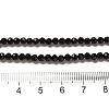 Natural Black Onyx Beads Strands G-K020-3mm-30-2