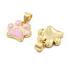 Rack Plating Brass Enamel Charms KK-K380-12G-2