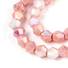 Electroplate Bicone Glass Beads Strands EGLA-T021-6mm-16-04-3