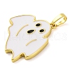 Halloween Theme Brass Enamel Pendants KK-S401-05G-A-2