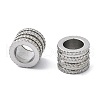 303 Stainless Steel European Beads STAS-B078-01P-01-2