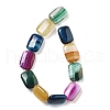 Natural Banded Agate Beads Strands G-K392-B10-13x18mm-3
