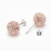Valentines Day Gift for Her 925 Sterling Silver Austrian Crystal Rhinestone Ear Stud Q286G201-1