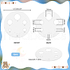 Acrylic Measuring Tool for Doll Craft Eyes TOOL-WH0155-110B-03-2