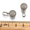 Non-Tarnish Round 303 Stainless Steel Pendants with 201 Stainles Steel Clasp STAS-M184-14B-3